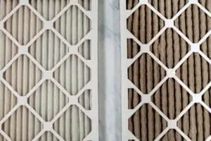 FAQs - Ambient Edge side-by-side close-up view of new and used air filters