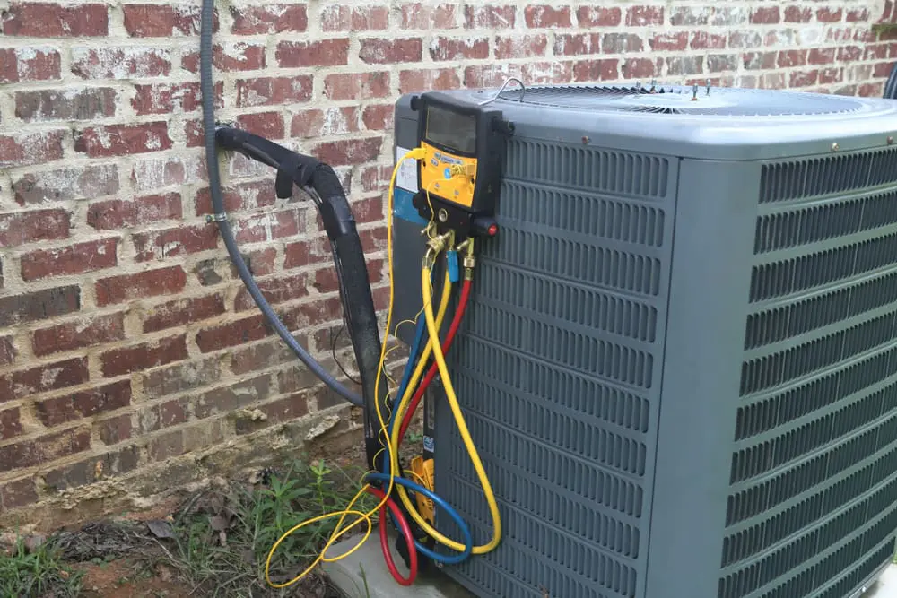 Residential Hvac Unit Receiving Maintenance Testing