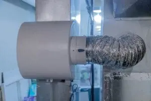 An HVAC damper working properly