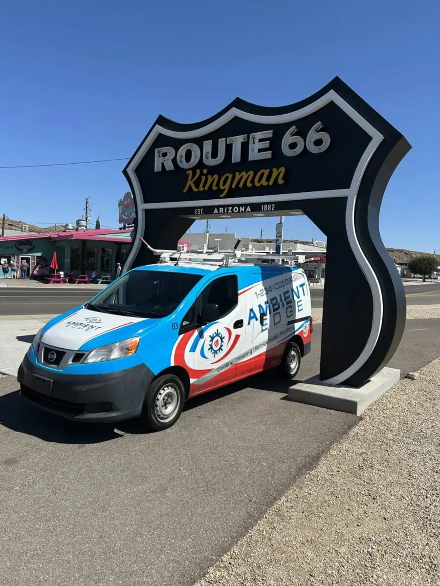 Ambient edge truck under a route 66 sign