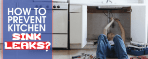 how to prevent kitchen sink leaks graphic