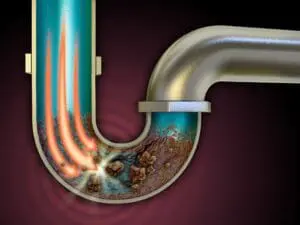 clogged pipe graphic