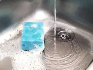 sponge in kitchen sink