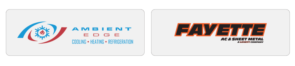 Fayette Air Conditioning Joins Ambient Edge Heating, Cooling, Plumbing & Refrigeration - Ambient Edge Fayette AC joins Ambient HVAC and Plumbing logos