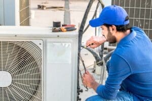 professional installs large ac system