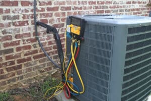 Residential Hvac Unit Receiving Maintenance Testing