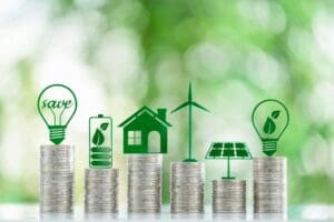 Energy Generation And Money Concept Art