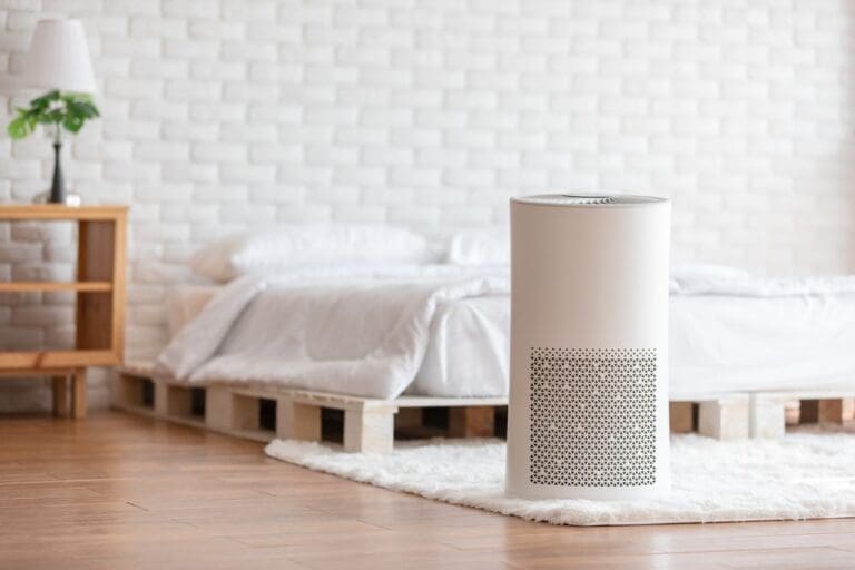 air purifier in a room