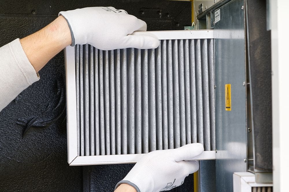 Industry-Leading AC Installation & Replacement Solutions - Ambient Edge A dirty furnace filter