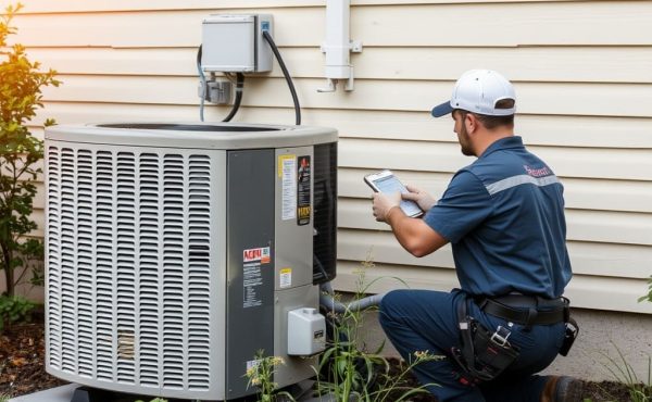 Residential AC maintenance Las Vegas technician